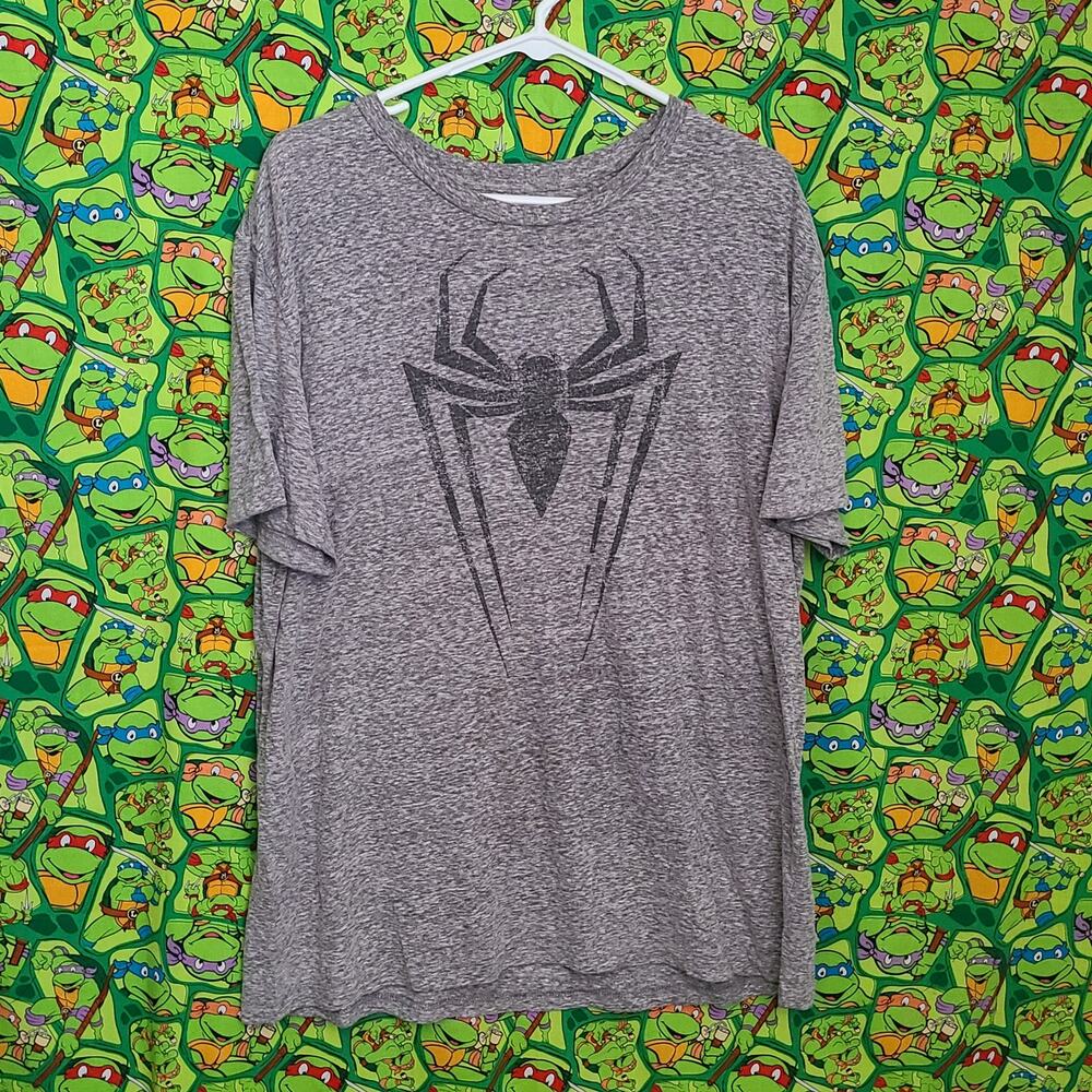 Marvel Ultimate Spiderman Logo Men’s Light gray T-Shirt Size XL  XXXL